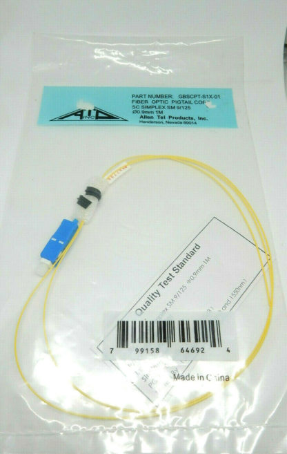 Fiber Optic SC Pigtail Simplex GBSCPT-S1X-01 1