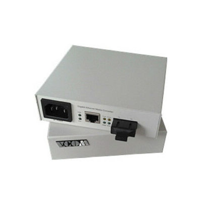 Gigabit Fiber media converter Ethernet single mode MDI/MDI-X connection autosens