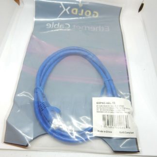 3ft CAT6 Patch Cable Blue UTP Ethernet Cable 550 MHz rated GoldX boothed NEW