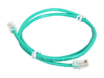 Belkin A3L791-03-GRN 3 ft. Cat 5E Green UTP RJ45M/RJ45M Patch Cable