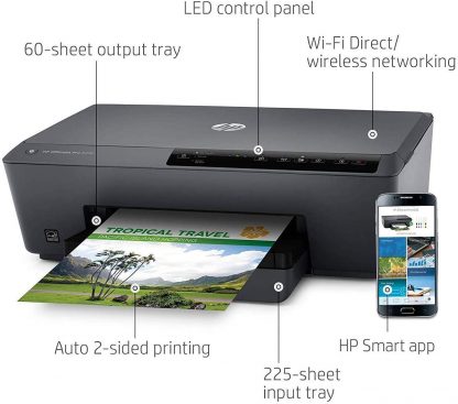 HP OfficeJet Pro 6230 Wireless Printer Works with Alexa 8